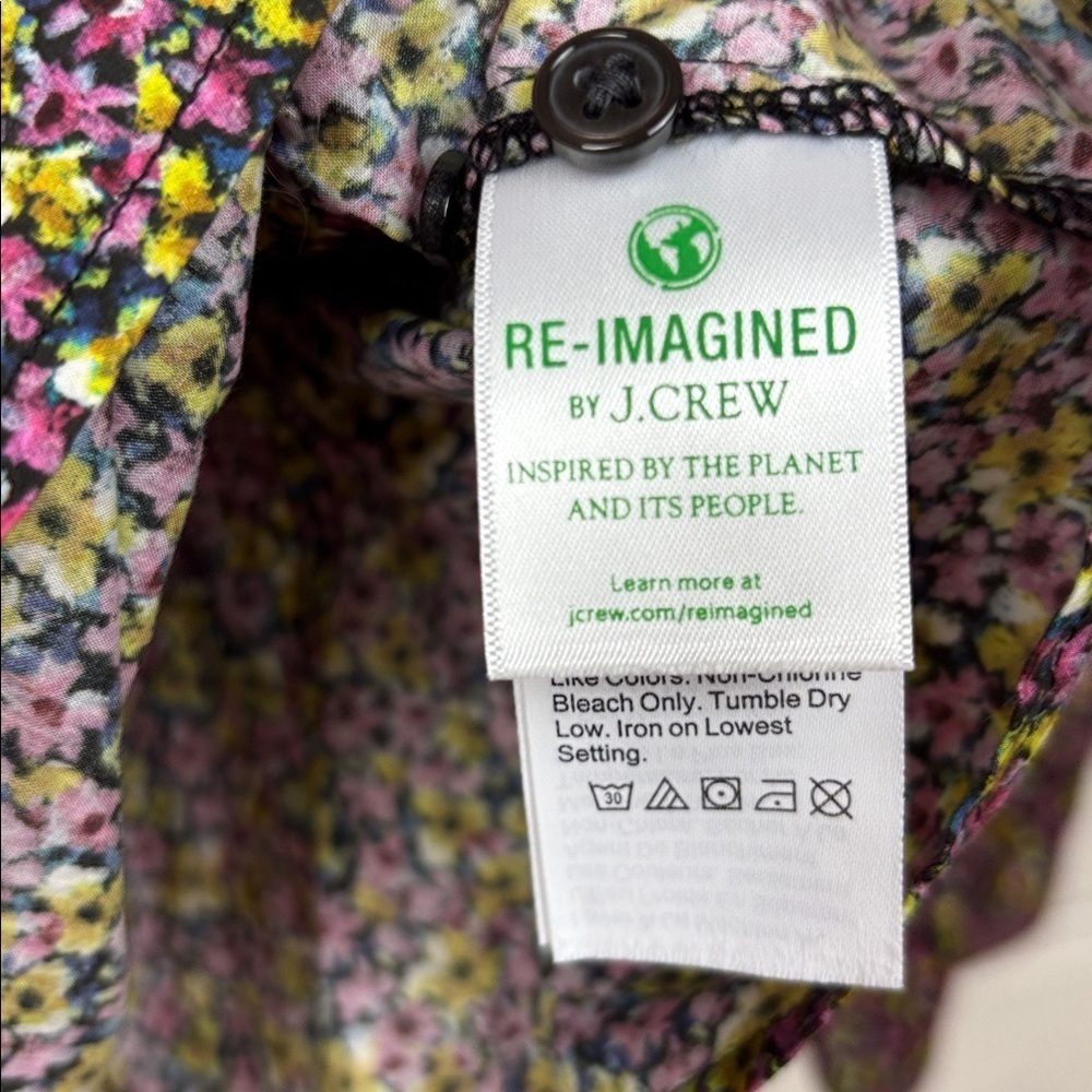 J. Crew Women's Floral Liberty Fabric Blouse - Size 6 - Picture 7 of 9
